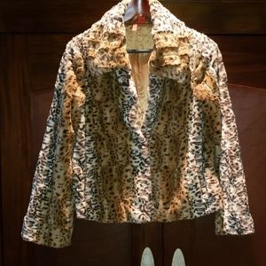 Leopard Faux Fur Jacket